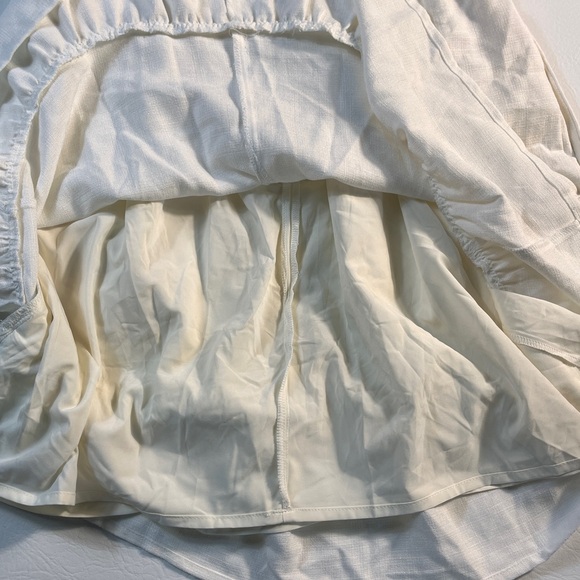 Express x Ladygang Elegant White Ruffle Sleeve Dress size 6 - Picture 6 of 9